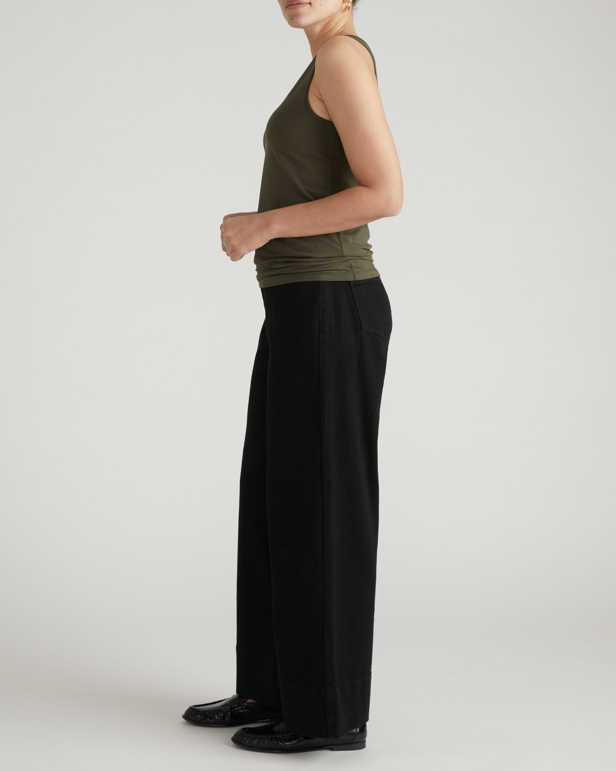 Double V Tank - Nori | Plus Size & Straight Size Women's Fashion | Universal Standard