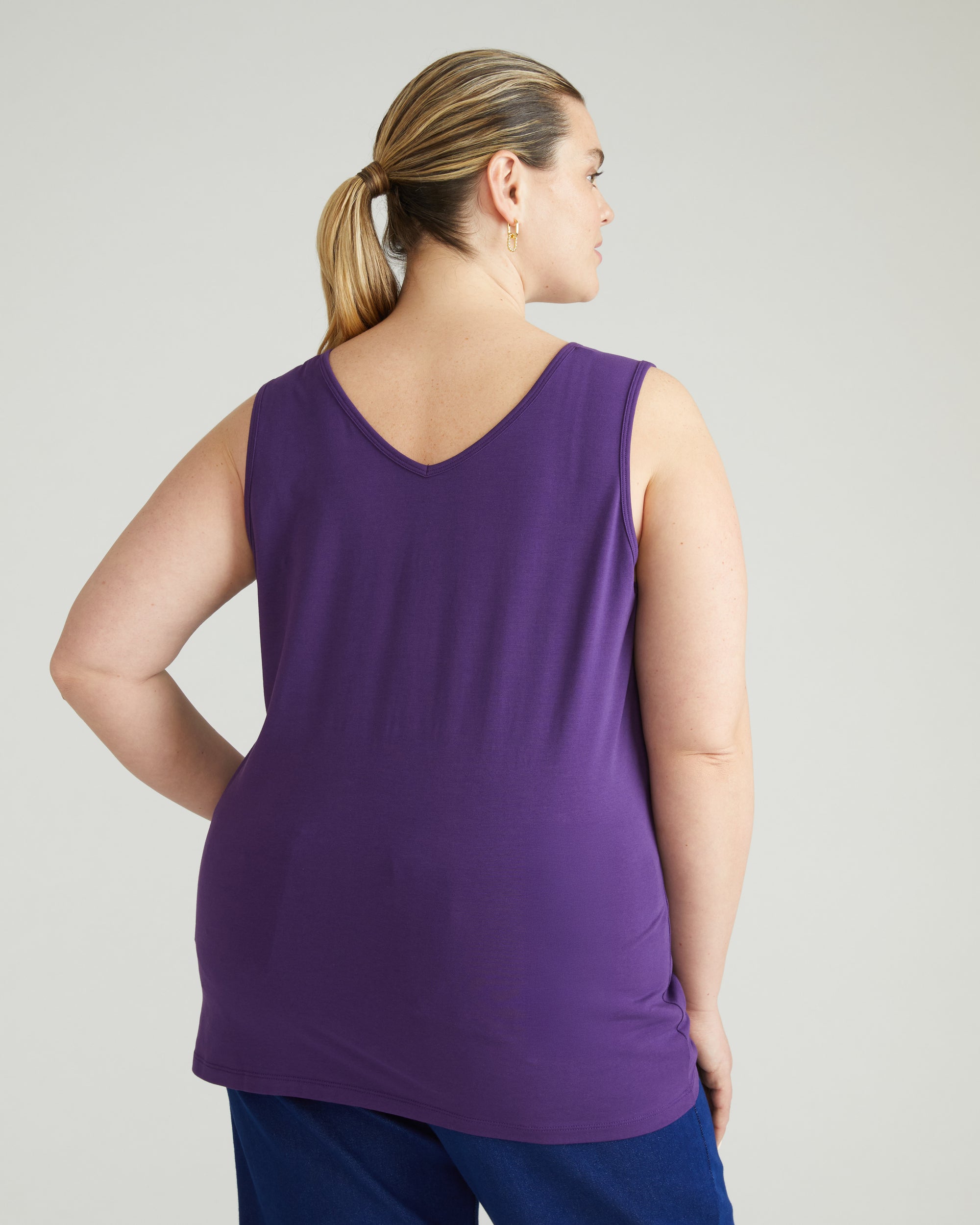 Double V Tank - Deep Purple