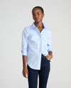 Elbe Stretch Poplin Shirt Classic Fit - Serene Blue | Plus Size & Straight Size Women's Fashion | Universal Standard
