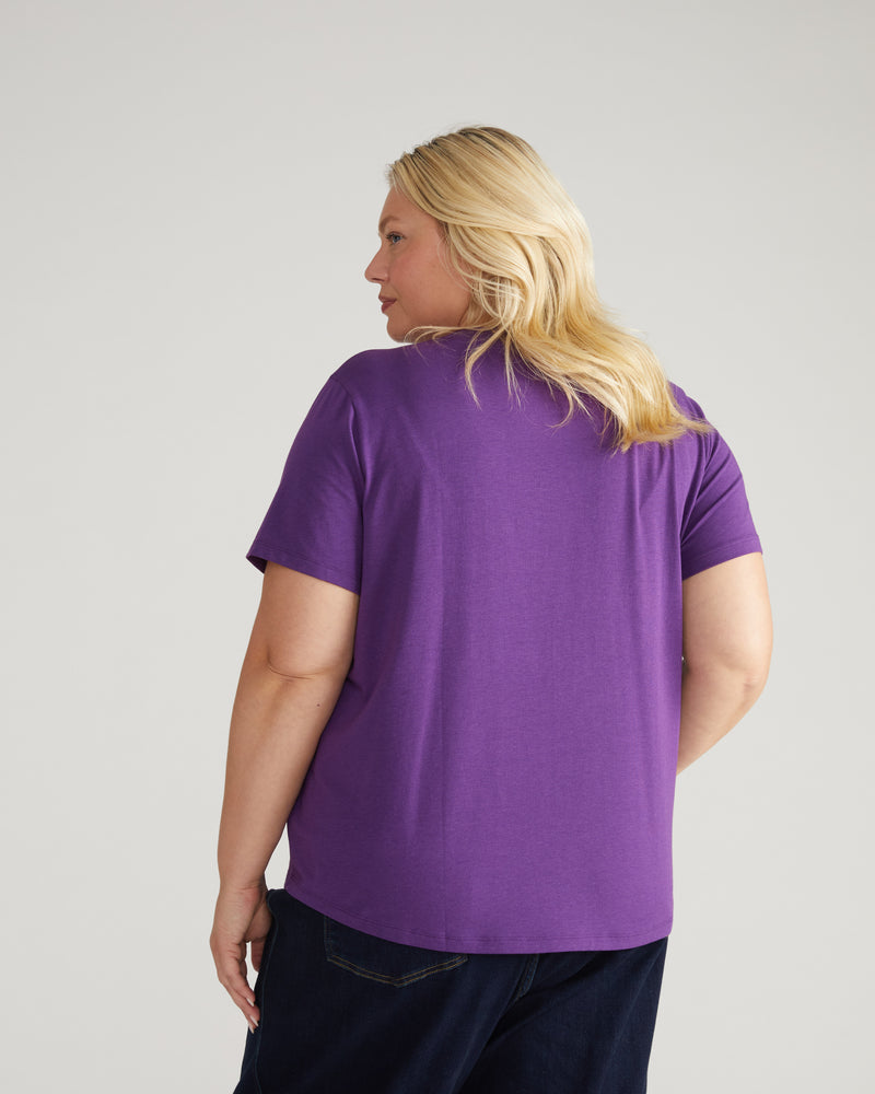 Garcon Tee - Grape | Plus Size & Straight Size Women's Fashion | Universal Standard