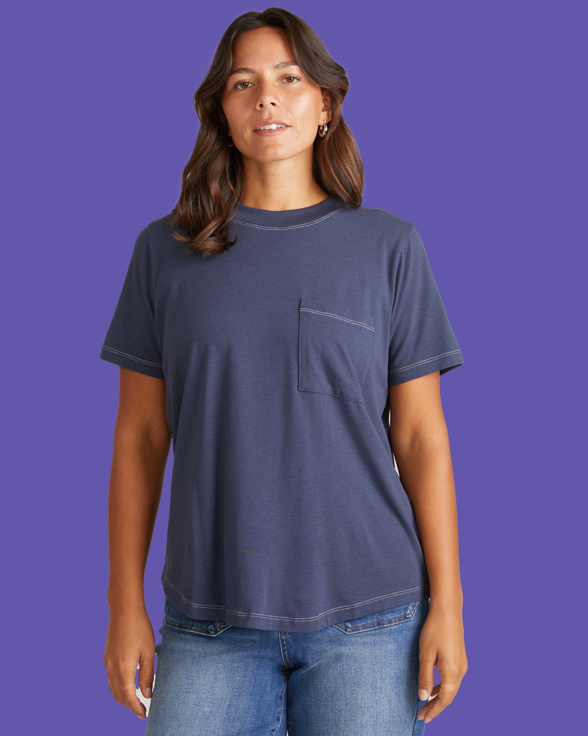 Garcon Tee - Washed Indigo