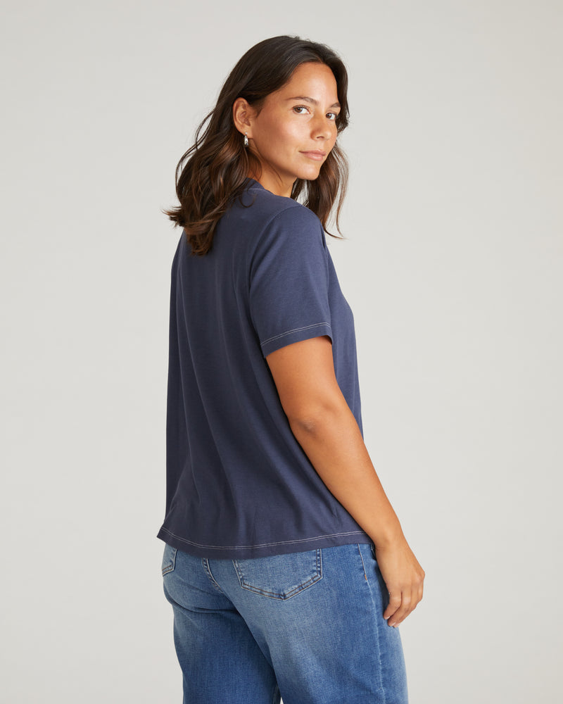 Garcon Tee - Washed Indigo