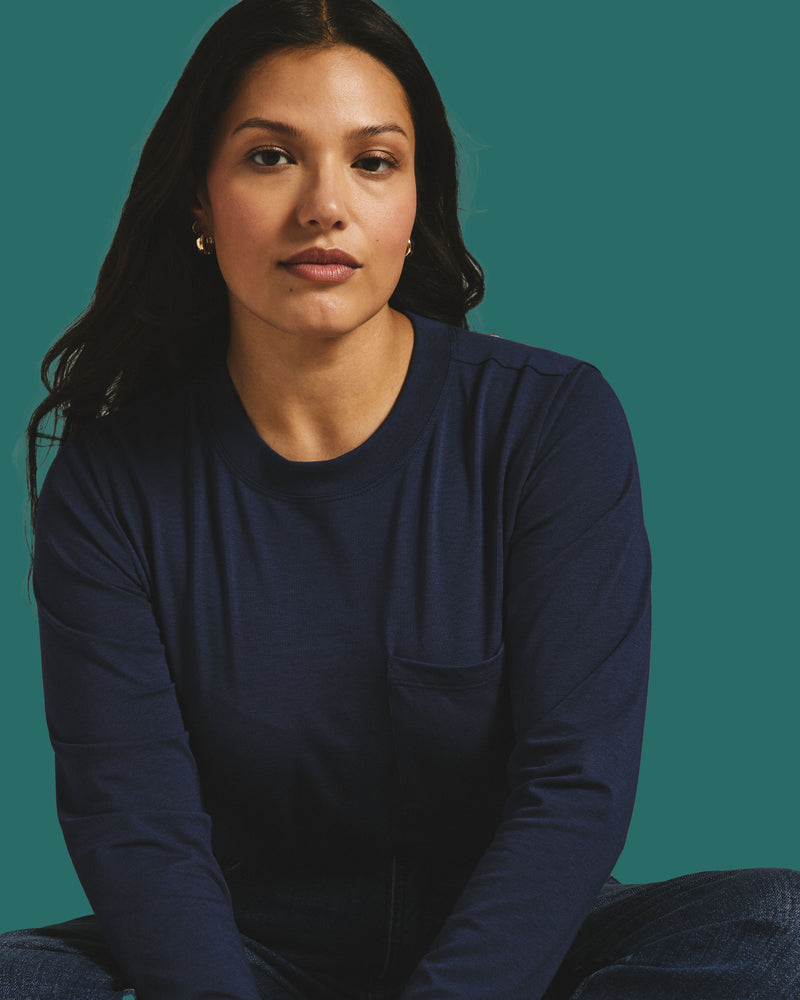 Long Sleeve Garcon Tee - Classic Navy