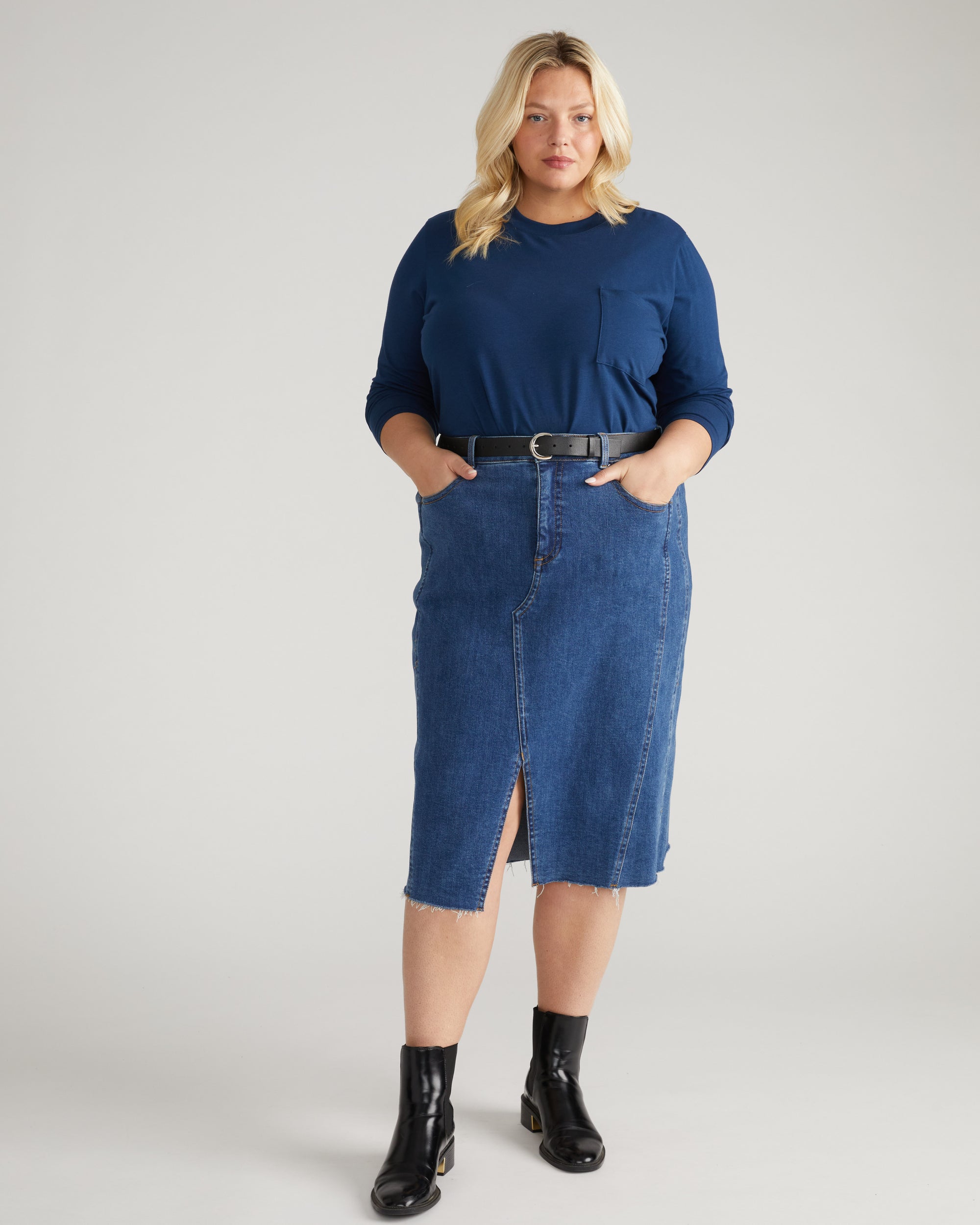 Long Sleeve Garcon Tee - Pageant Blue