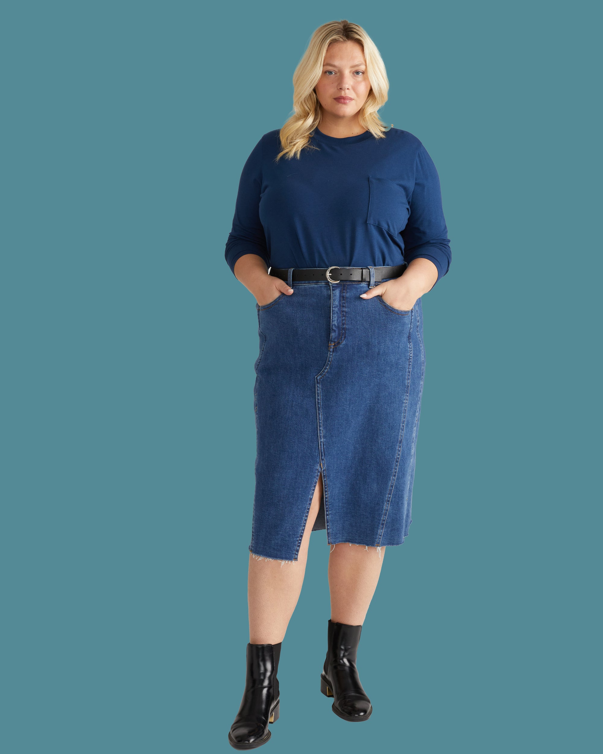 Long Sleeve Garcon Tee - Pageant Blue