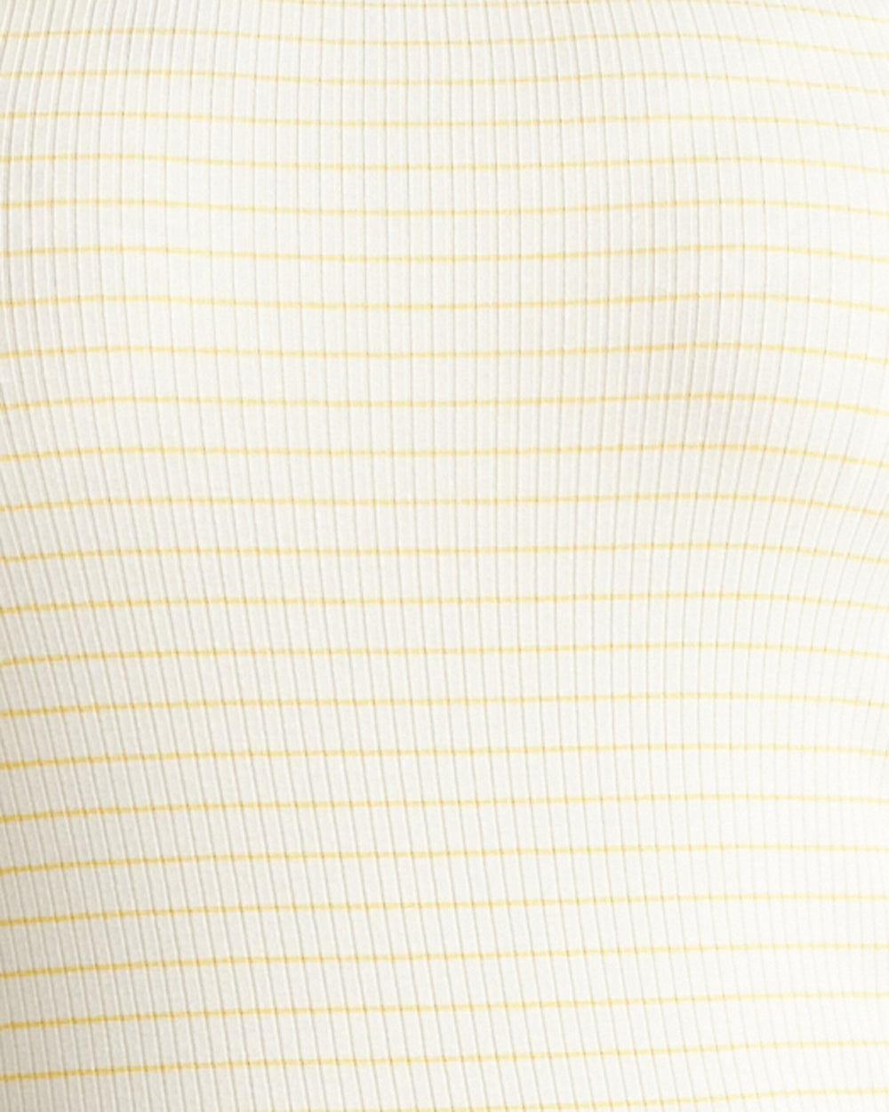 Roitfeld Ribbed Tank - Yellow Microstripe