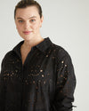 The Artist Cotton Eyelet Shirt - Black