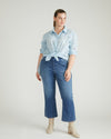 The Artist Cotton Eyelet Shirt - Light Blue