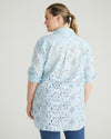 The Artist Cotton Eyelet Shirt - Light Blue