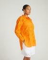 The Artist Cotton Eyelet Shirt - Arancia