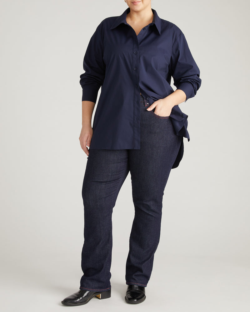 The Artist Poplin Shirt - Navy