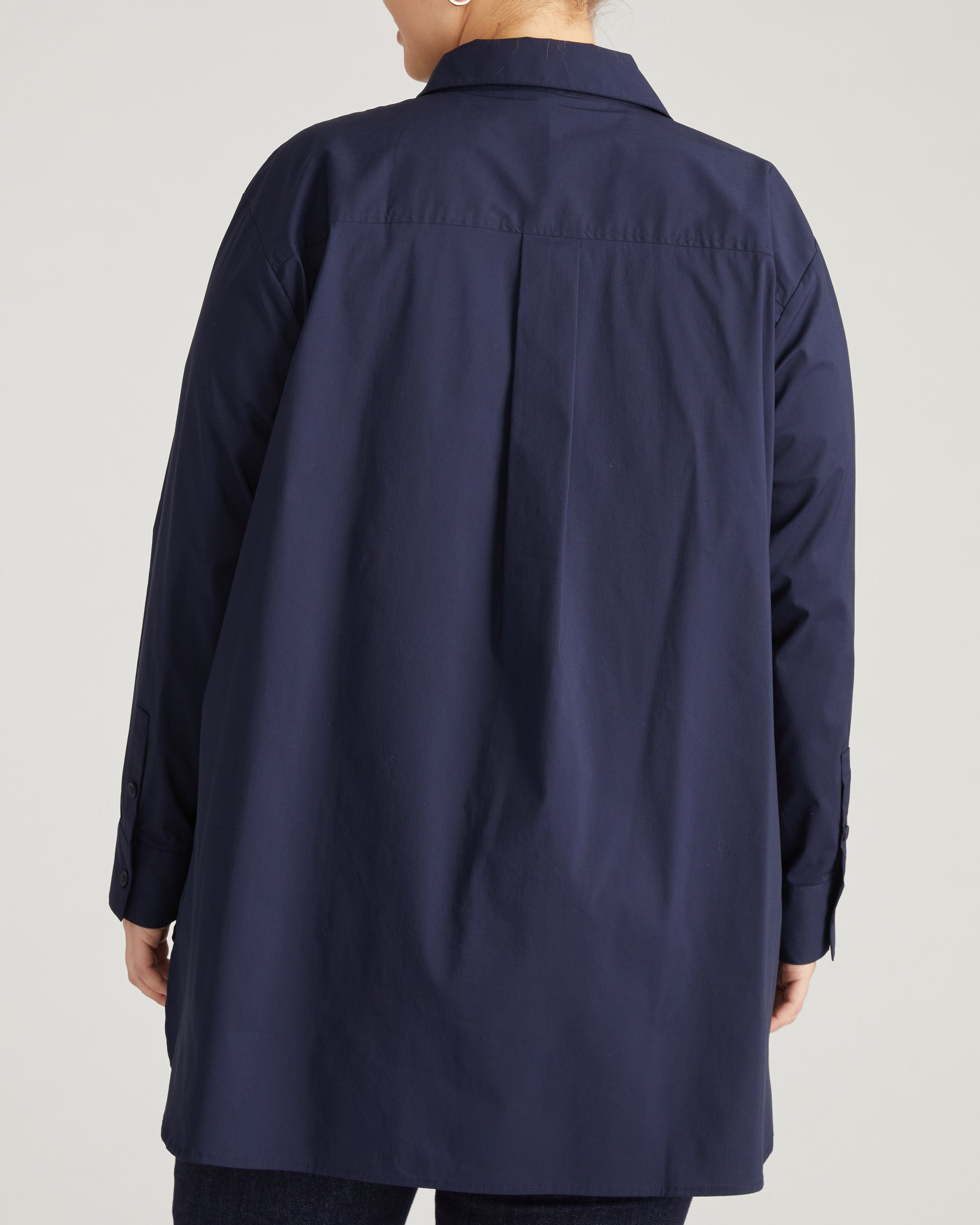 The Artist Poplin Shirt - Navy