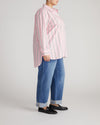 The Artist Oversized Poplin Shirt - Pink Horizon Stripe | Plus Size & Straight Size Women's Fashion | Universal Standard