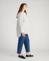 The Artist Oversized Poplin Shirt - White Windowpane Check | Plus Size & Straight Size Women's Fashion | Universal Standard