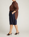 The Embroidered Artist Poplin Shirt - Peppercorn | Plus Size & Straight Size Women's Fashion | Universal Standard
