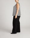 Heatwave Divine Jersey Flared Tank - Black/White Stripe | Plus Size & Straight Size Women's Fashion | Universal Standard
