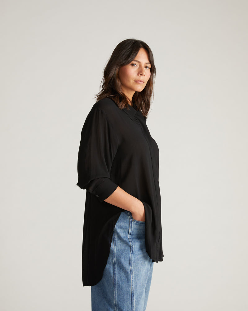Toni Hi Low Tunic - Black