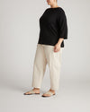 Belle Breton Stripe Jersey Tee - Solid Black | Plus Size & Straight Size Women's Fashion | Universal Standard