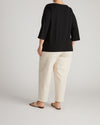 Belle Breton Stripe Jersey Tee - Solid Black | Plus Size & Straight Size Women's Fashion | Universal Standard