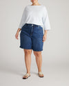 Belle Breton Stripe Jersey Tee - Pale Blue/White Stripe | Plus Size & Straight Size Women's Fashion | Universal Standard