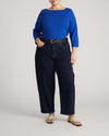Belle Breton Stripe Jersey Tee - Solid Ultramarine | Plus Size & Straight Size Women's Fashion | Universal Standard