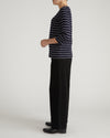 Belle Breton Stripe Jersey Tee - Navy Pinstripe | Plus Size & Straight Size Women's Fashion | Universal Standard