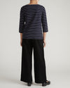 Belle Breton Stripe Jersey Tee - Navy Pinstripe | Plus Size & Straight Size Women's Fashion | Universal Standard