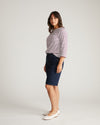 Belle Breton Stripe Jersey Tee - White/Gamay Stripe
