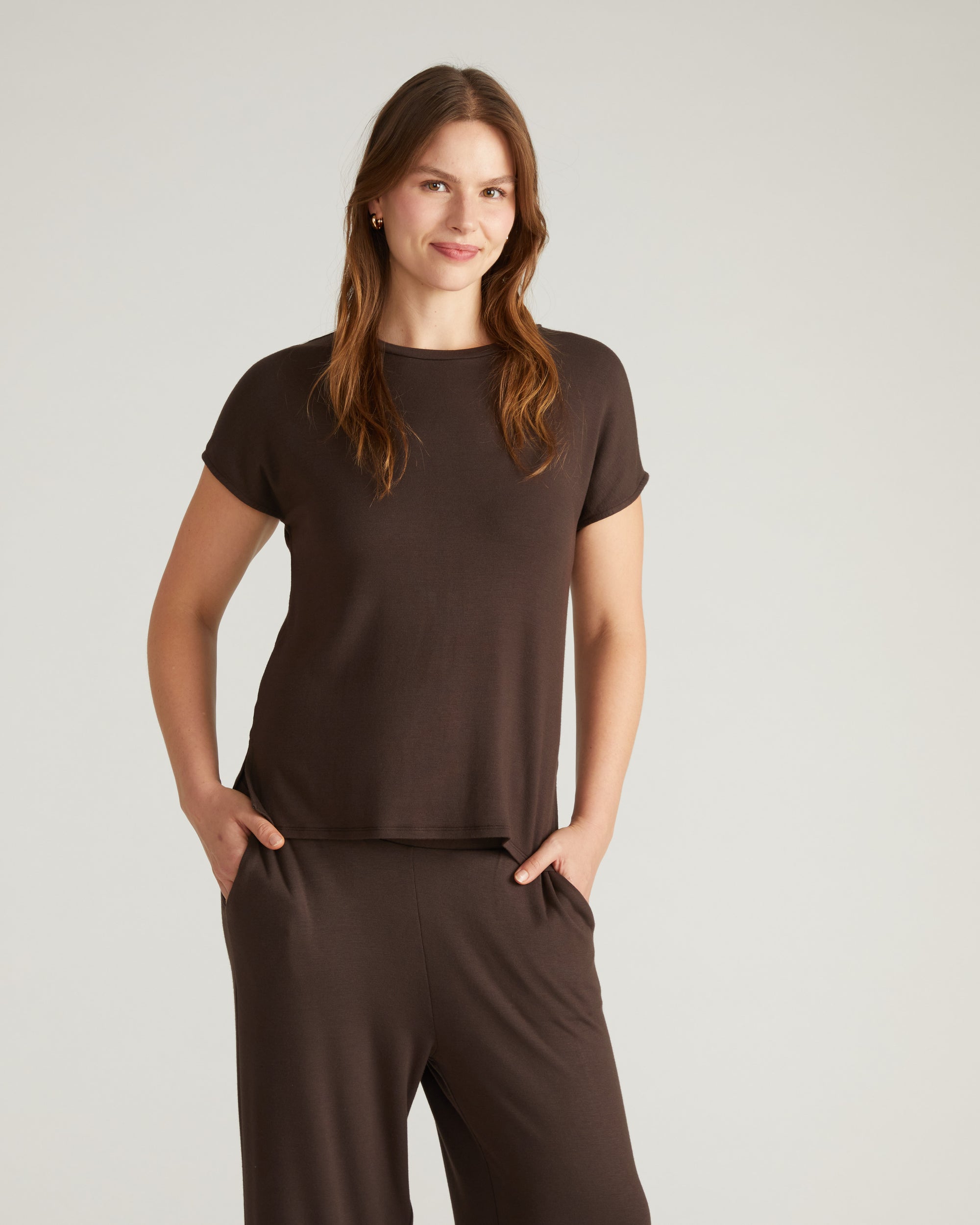 TravelKnit Relaxed Tee - Espresso