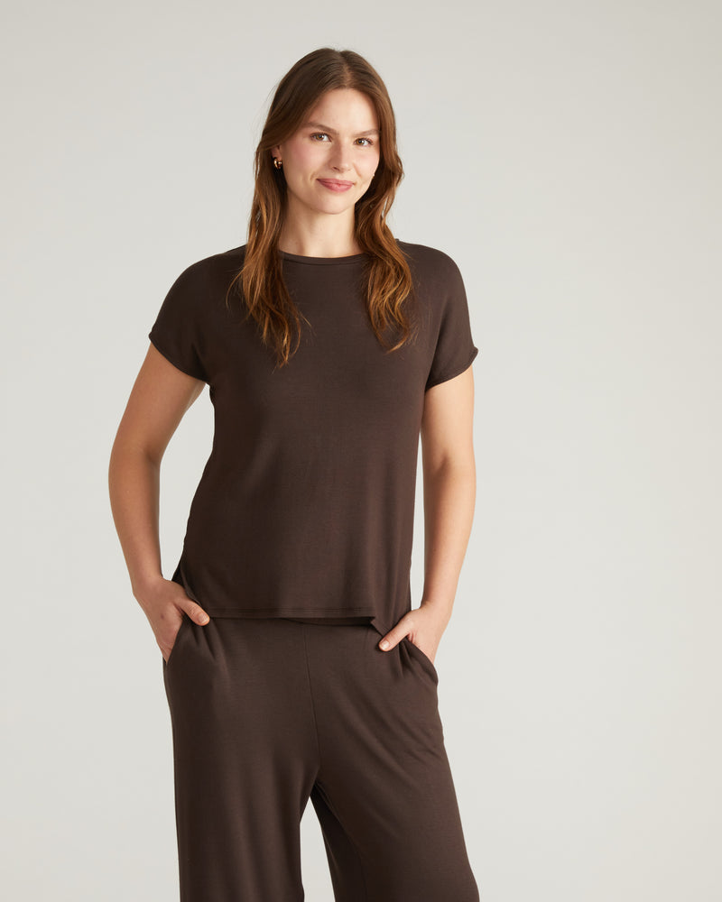 TravelKnit Relaxed Tee - Espresso