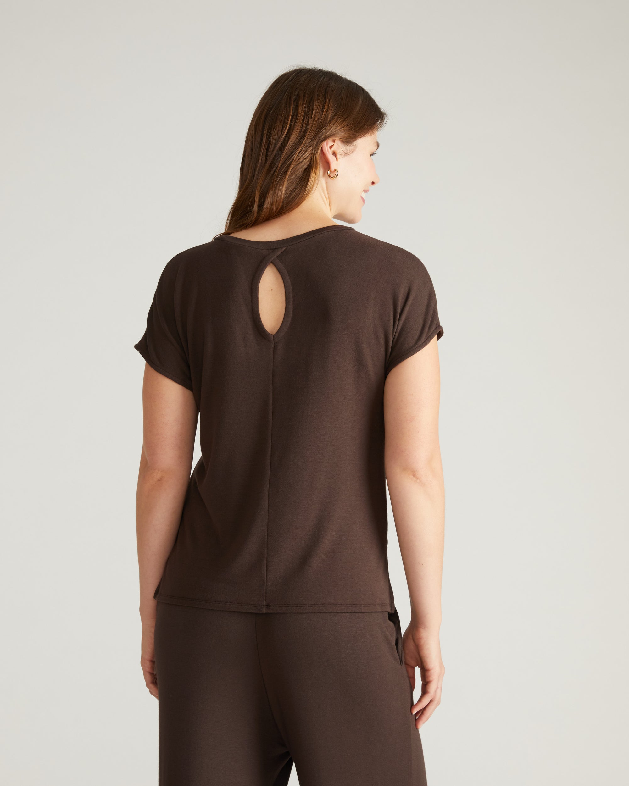 TravelKnit Relaxed Tee - Espresso