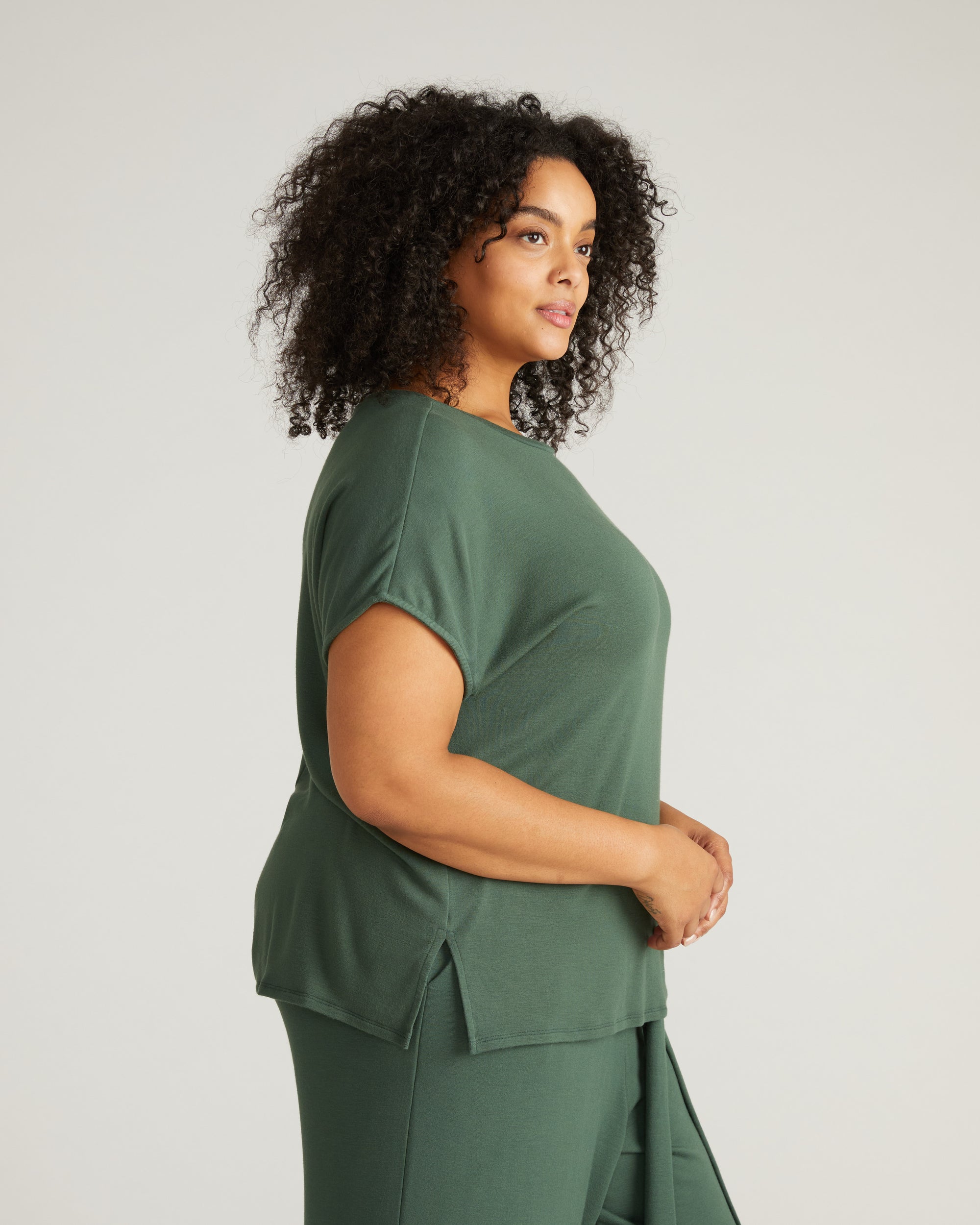 TravelKnit Relaxed Tee - Conifer