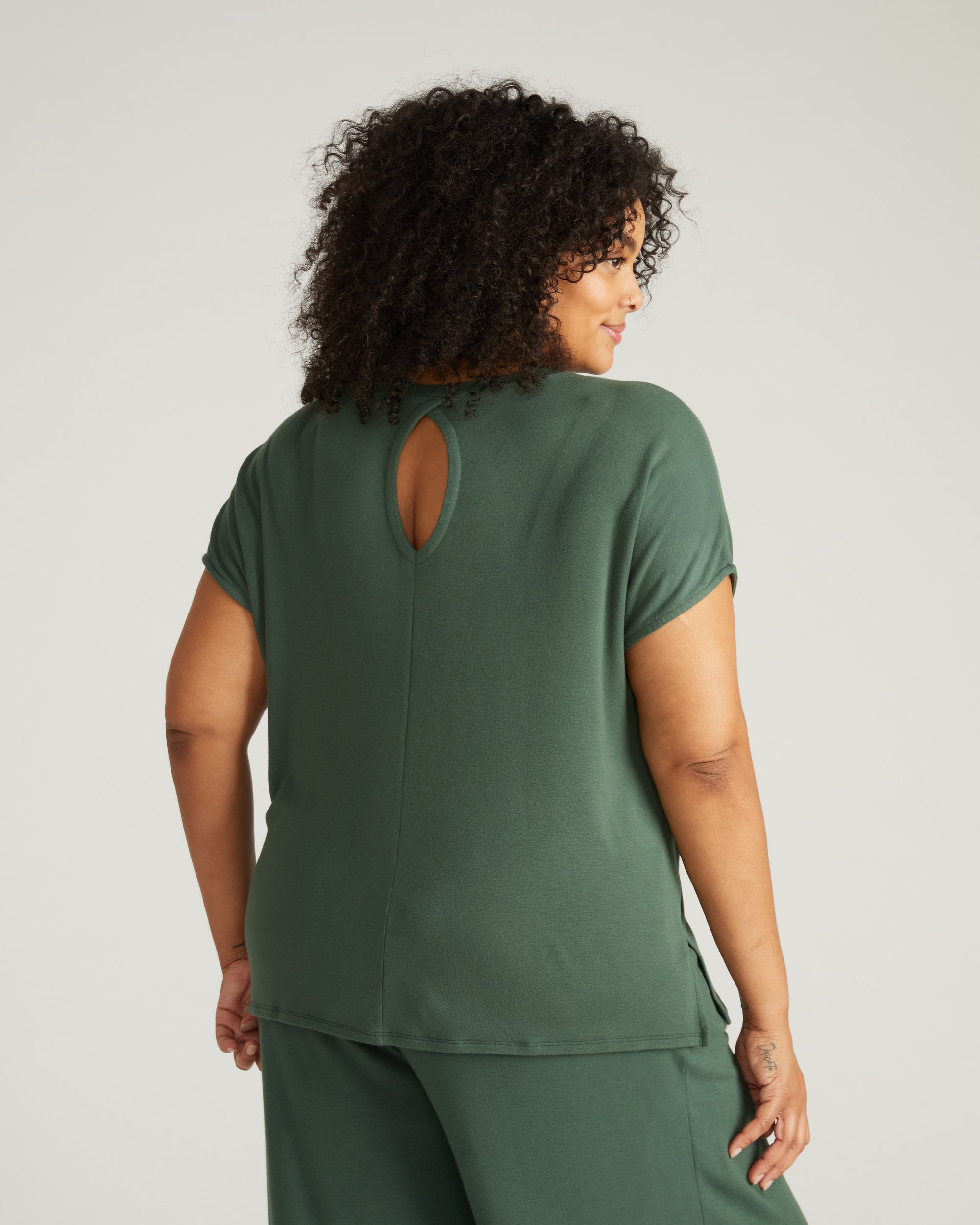 TravelKnit Relaxed Tee - Conifer