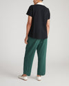 Varsity French Terry Polo Top - Black/White | Plus Size & Straight Size Women's Fashion | Universal Standard