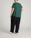 Varsity French Terry Polo Top - Forest Green/White | Plus Size & Straight Size Women's Fashion | Universal Standard