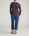 Light-As-Air Long Sleeve Crew Neck Tee - Purple Jewel | Plus Size & Straight Size Women's Fashion | Universal Standard