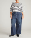Light-As-Air Long Sleeve Crew Neck Tee - Zen Stripe | Plus Size & Straight Size Women's Fashion | Universal Standard