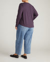 Light-As-Air Long Sleeve V Neck Tee - Purple Jewel | Plus Size & Straight Size Women's Fashion | Universal Standard