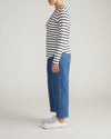 Light-As-Air Long Sleeve V Neck Tee - Zen Stripe | Plus Size & Straight Size Women's Fashion | Universal Standard