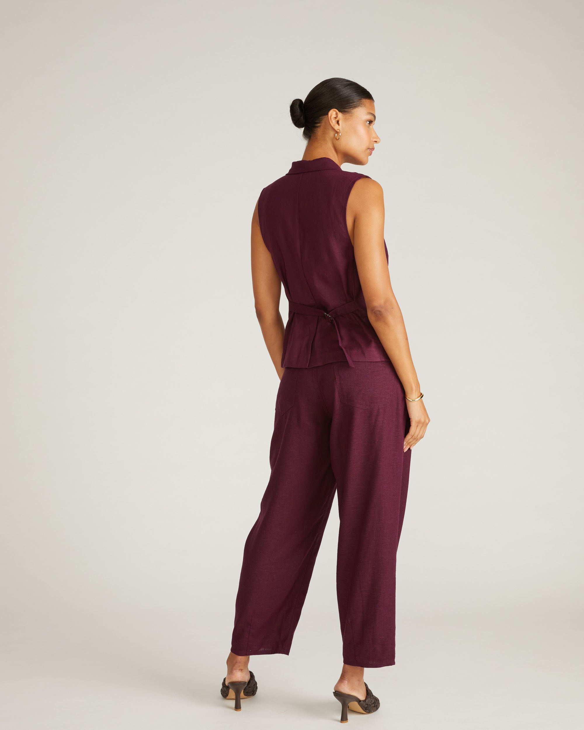 Hanover Linen Vest - Acai