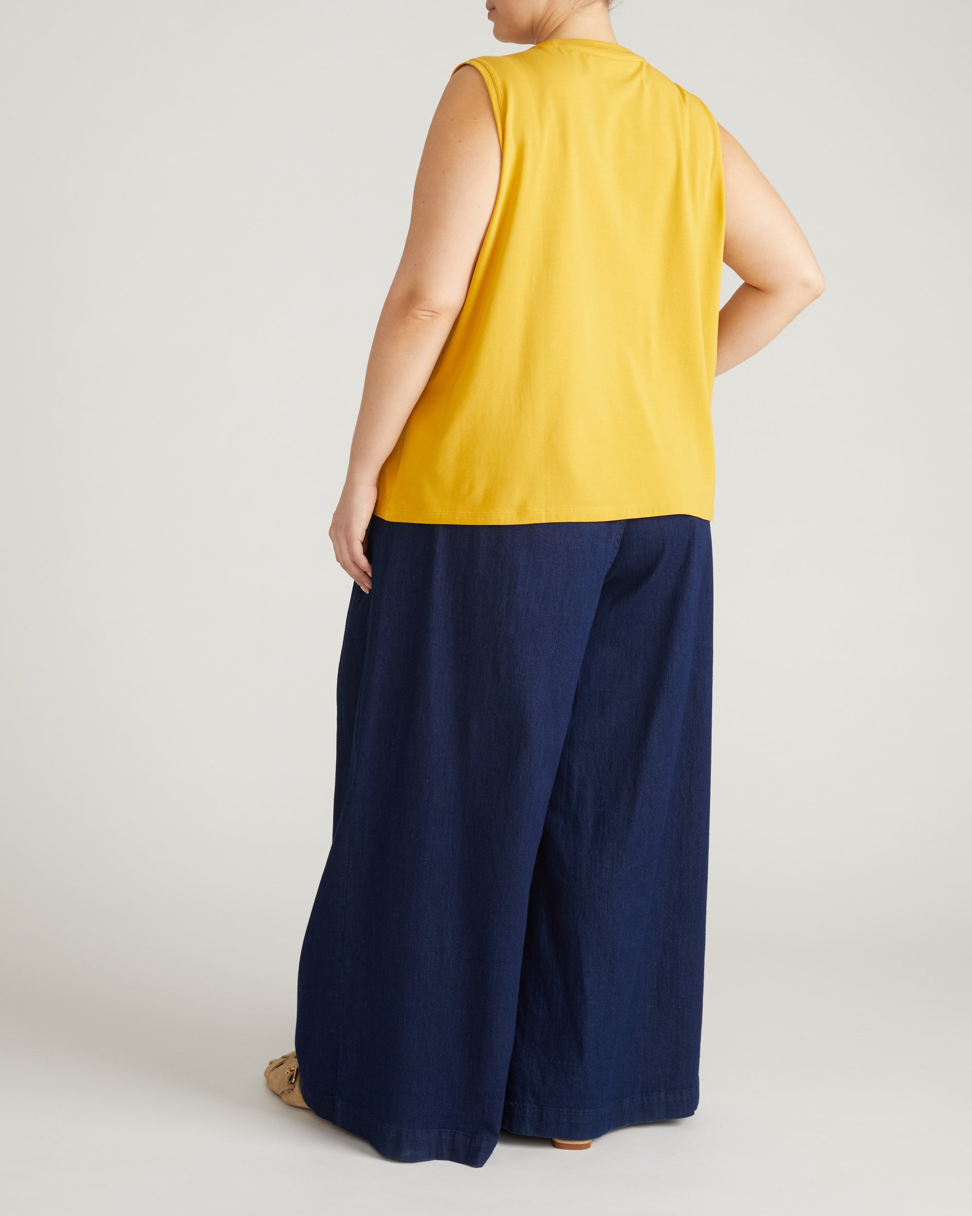 Patti Muscle Tank - Goldenrod | Plus Size & Straight Size Women's Fashion | Universal Standard