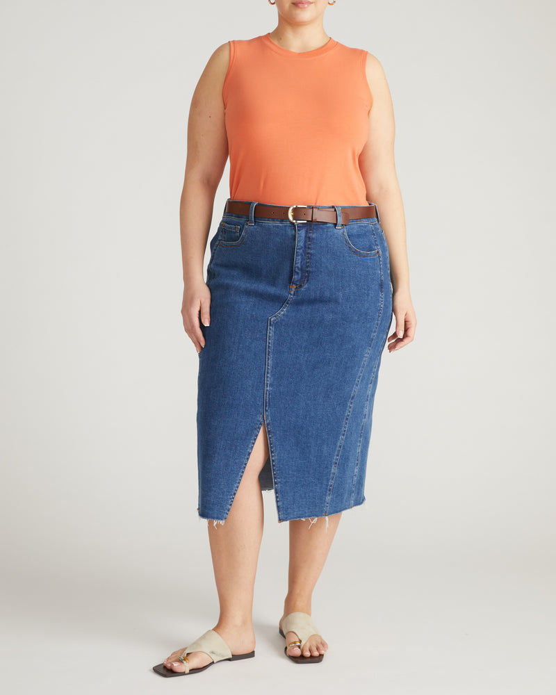 Patti Muscle Tank - Italian Orange | Plus Size & Straight Size Women's Fashion | Universal Standard