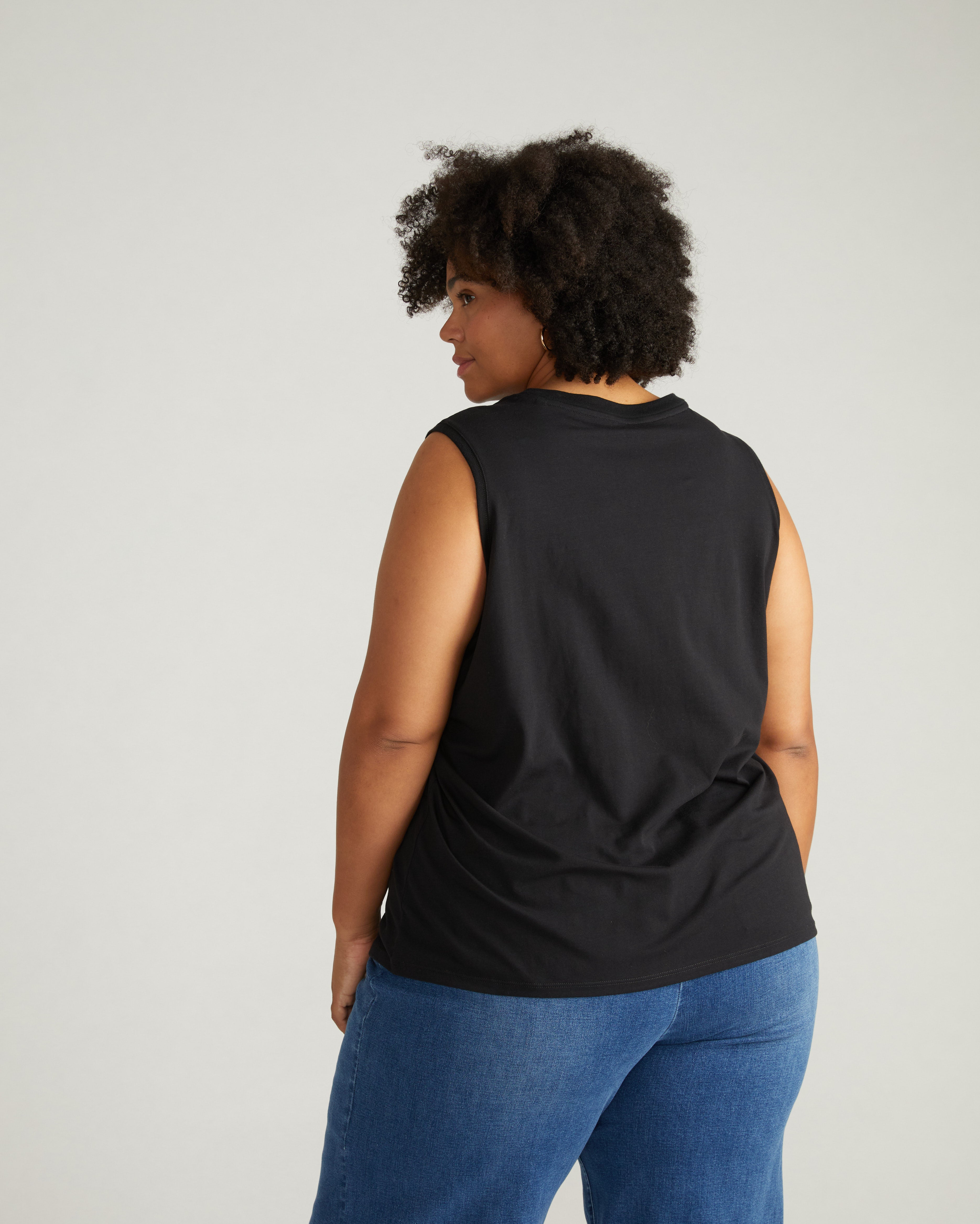 Patti Muscle Tank - Black – Universal Standard