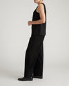 Noyack Breton Stripe Boatneck Tank - Solid Black | Plus Size & Straight Size Women's Fashion | Universal Standard