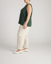 Noyack Breton Stripe Boatneck Tank - Solid Conifer | Plus Size & Straight Size Women's Fashion | Universal Standard