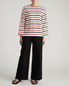 Montauk Breton Stripe Bell Sleeve Top - Red/White/Blue Stripe | Plus Size & Straight Size Women's Fashion | Universal Standard