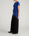 Crescent Breton Stripe Knot Tee - Solid Ultramarine | Plus Size & Straight Size Women's Fashion | Universal Standard