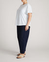 Breton Stripe Garcon Tee - Pale Blue/White Stripe | Plus Size & Straight Size Women's Fashion | Universal Standard