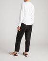 Beacon Stretch Cupro Wrap Shirt - White | Plus Size & Straight Size Women's Fashion | Universal Standard