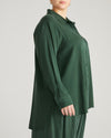 Cooling Stretch Cupro Artist Shirt - Forest Green